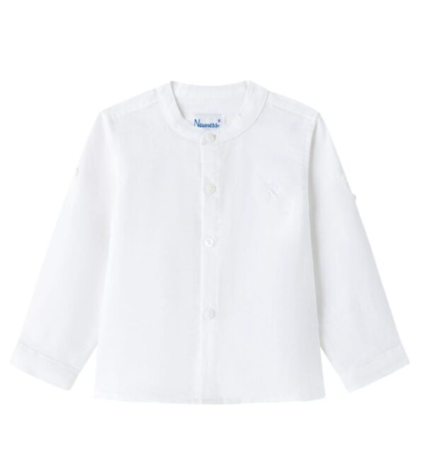 Camisa lino cuello maho