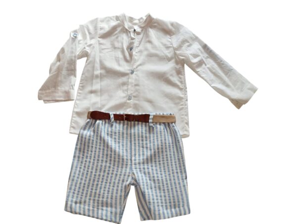 Conjunto lino rayas